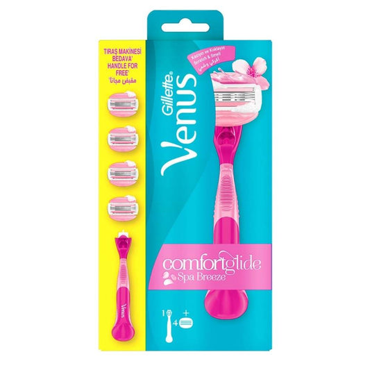 Rasoir Gillette Venus Comfortglide Spa Breeze et 4 lames de rechange