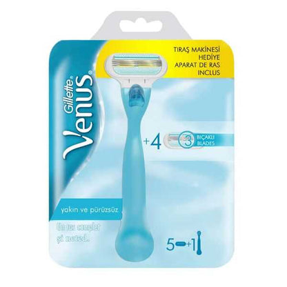 Rasuradora Gillette Venus con 4 cartuchos de repuesto para una piel suave