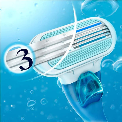 Rasuradora Gillette Venus con 4 cartuchos de repuesto para una piel suave