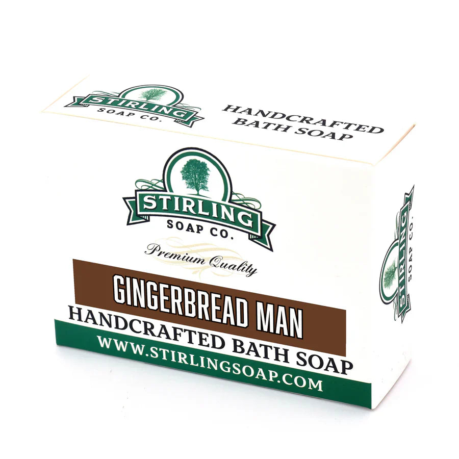 Stirling Soap Co. Gingerbread Man Bath Soap 5.5 Oz Bath Soap Pasteur Pharmacy