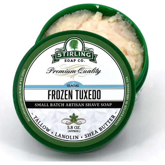 Stirling Soap Co. Frozen Tuxedo Glacial Shaving Collection Shaving Set Pasteur Pharmacy Shaving Soap 5.8oz