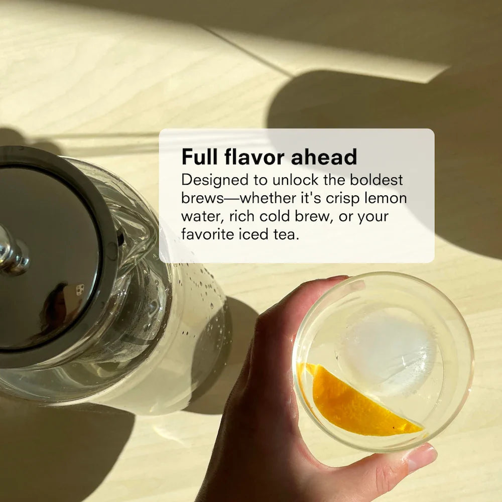 Tea & Water Glass Pitcher with Infuser Public Goods