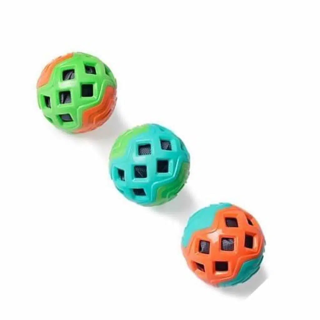 Balle de jeu flexible pour chien Glipet, jouet à rapporter durable, 9,5 cm