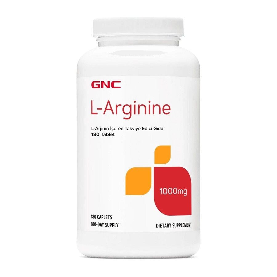 Complément alimentaire GNC L-Arginine 1000 mg, 180 comprimés
