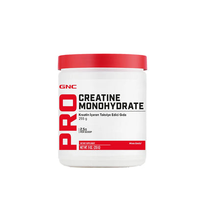 Poudre de créatine monohydrate micronisée GNC Pro 255 g
