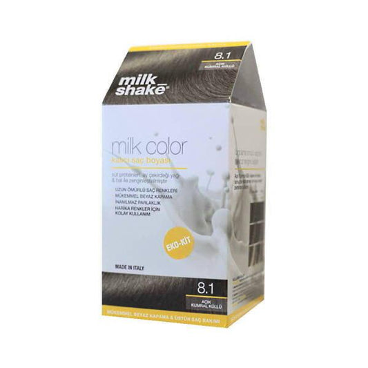 Milk Shake Milk Color 8.1 Light Ash Blonde Hair Dye - Long Lasting, Nourishing At-Home Hair Coloring Kit