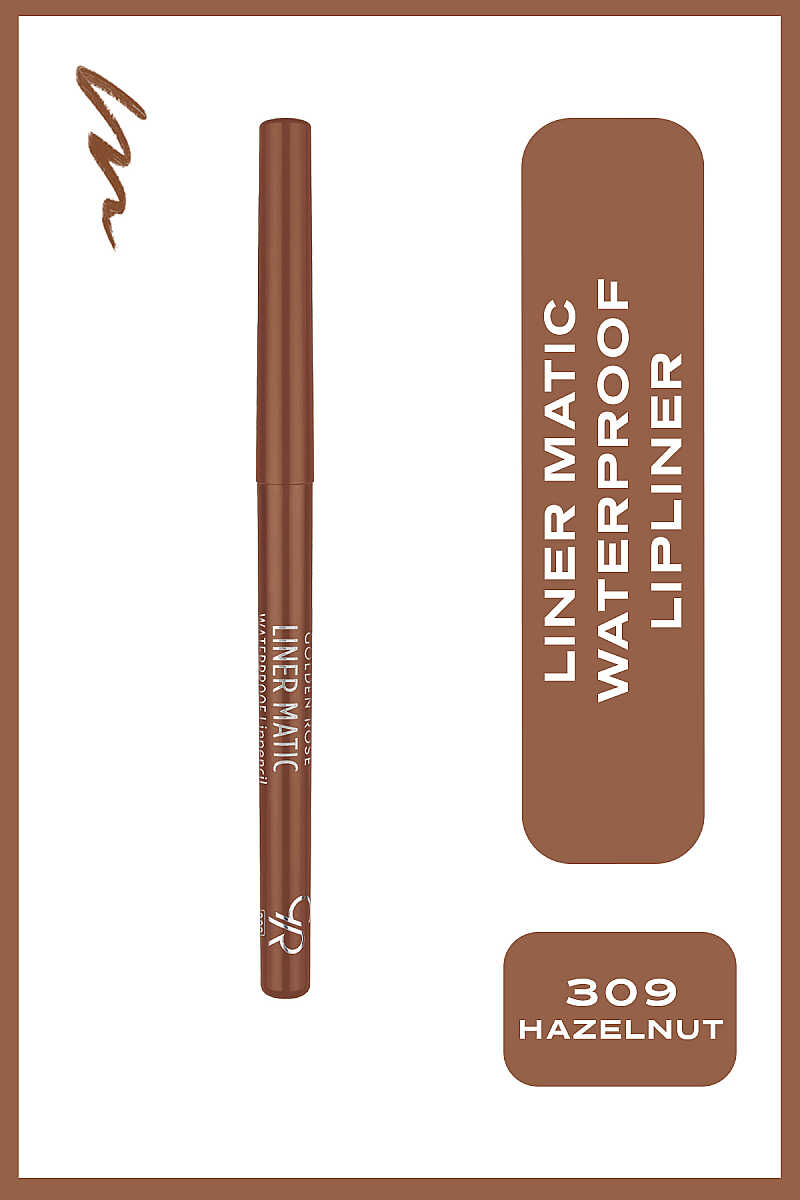 Crayon à lèvres waterproof Golden Rose Liner Matic 309 Hazelnut
