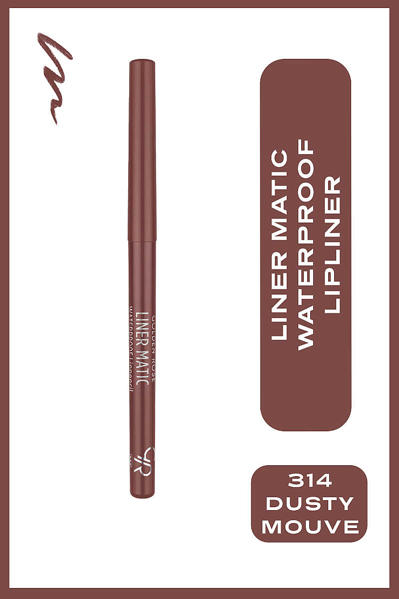 Crayon à lèvres waterproof Golden Rose Liner Matic 314 Dusty Mauve