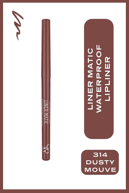 Crayon à lèvres waterproof Golden Rose Liner Matic 314 Dusty Mauve