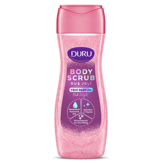 Duru Body Scrub Pink Delight Exfoliating Shower Gel 450 ml