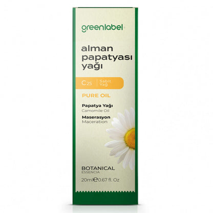 Aceite de manzanilla alemana Greenlabel para el cuidado calmante de la piel 20 ml