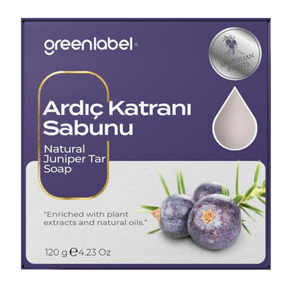 Jabón de alquitrán de enebro Greenlabel Limpiador equilibrante de sebo 120 g