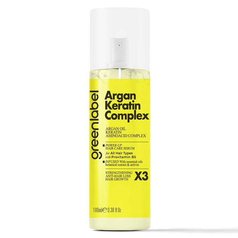 Complexe de soin capillaire fortifiant à l'argan et à la kératine Greenlabel 100 ml