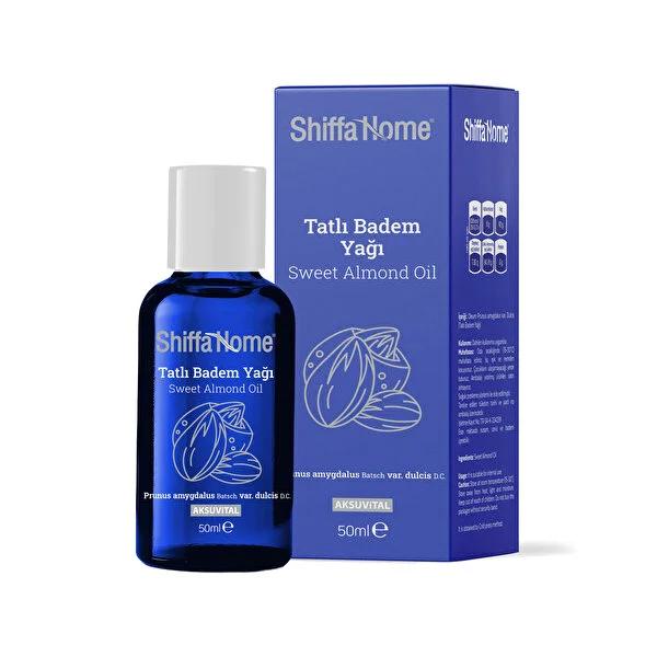 Shiffa Home Sweet Almond Oil: Natural Skin Moisturizer, Nourishing Hair & Eyelash Growth - 50ml