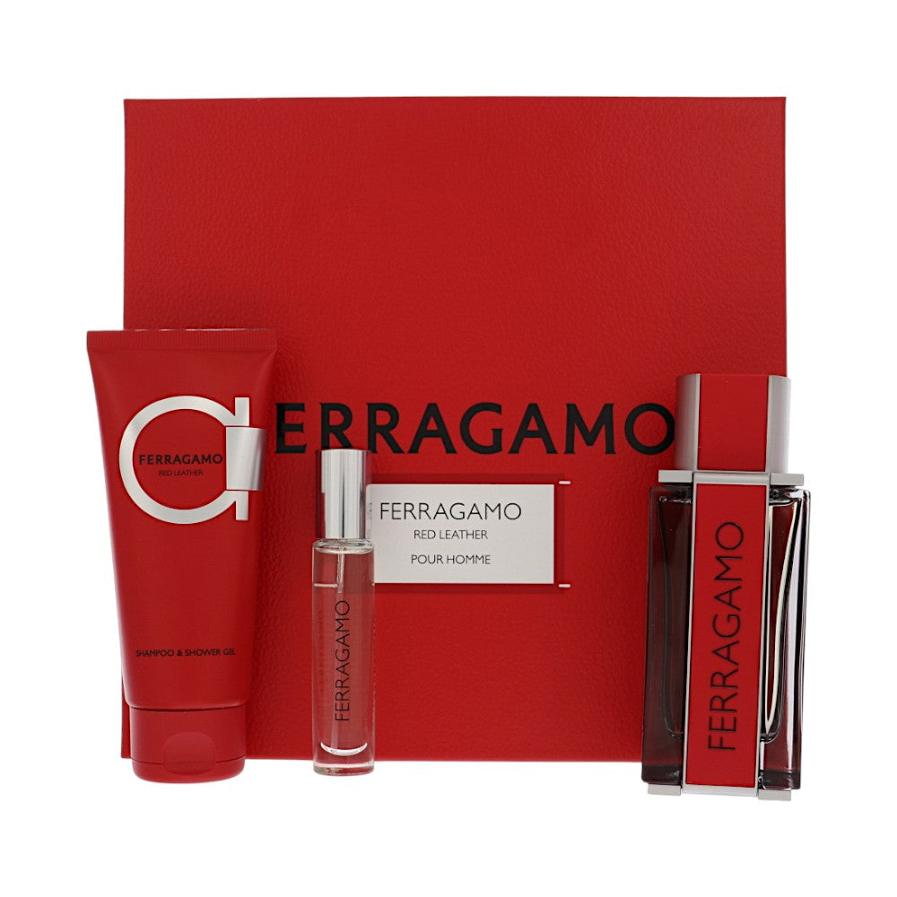 Red Leather By Salvatore Ferragamo
