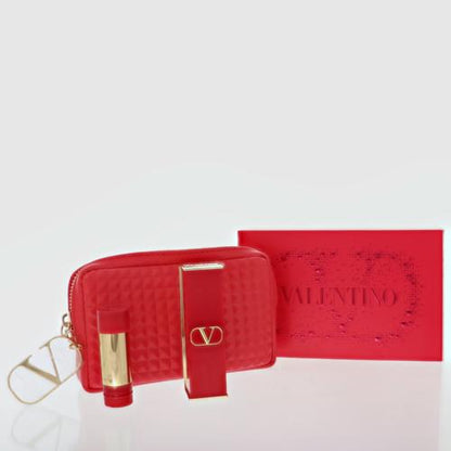 Set de labiales Valentino Rosso con estuche de Valentino