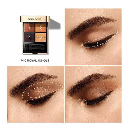 Palette de 4 ombres à paupières Guerlain Ombres G 940 Royal Jungle