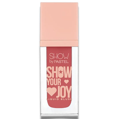 Show By Pastel Show Your Joy Blush Liquide - Fini rosé naturel, végétalien et sans cruauté, hydratant, portable - sans gluten et sans parabène