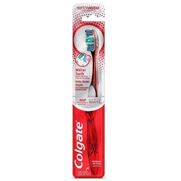 Colgate 360 Advanced Optic White Manual Toothbrush, Soft