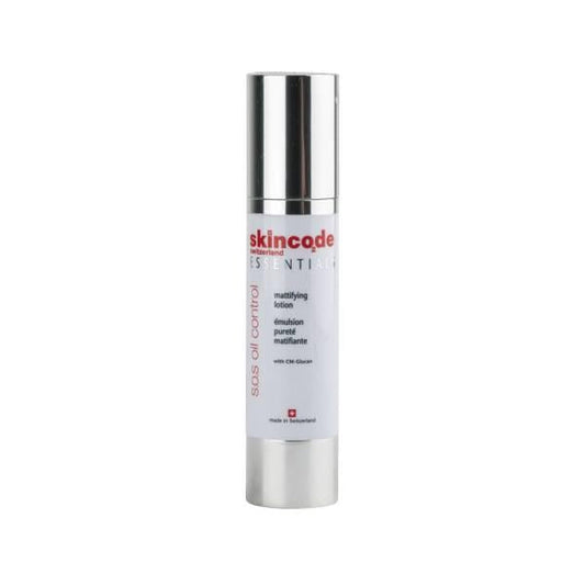 Skincode SOS Lotion Matifiante Contrôle Sébum 50ml - Sans huile, fini mat pour peaux grasses