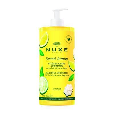 Gel Douche Délicieux Nuxe Sweet Lemon : Frais et parfumé - Grand format 750ml pour une utilisation longue durée