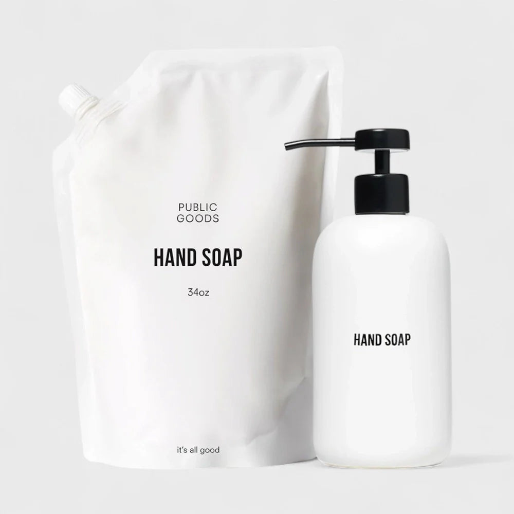 Hand Soap Personal Care Public Goods 16 fl oz & 34 fl oz (Dispenser & Refill)