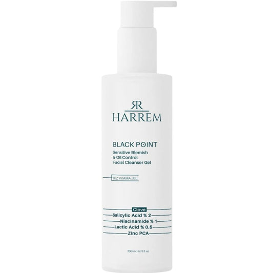 Harrem Black Point Clarifying Face Wash Gel with Salicylic Acid 200ml