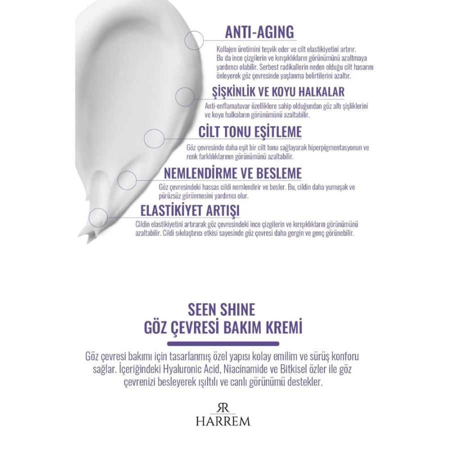Harrem Seen Shine Eye Care Cream for Brightening 15ml