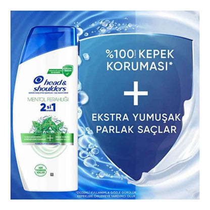 Shampooing et après-shampoing 2-en-1 Head & Shoulders Menthol Fresh 625 ml