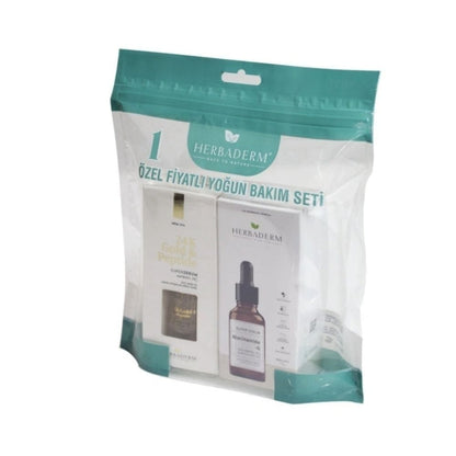 Coffret de soin hydratant Herbaderm pour une peau éclatante, 2 pièces