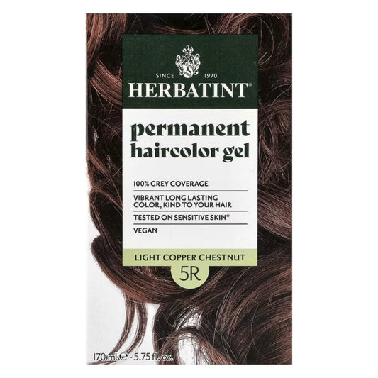 Coloration permanente pour cheveux Herbatint 5R Châtain Cuivré Clair 170 ml
