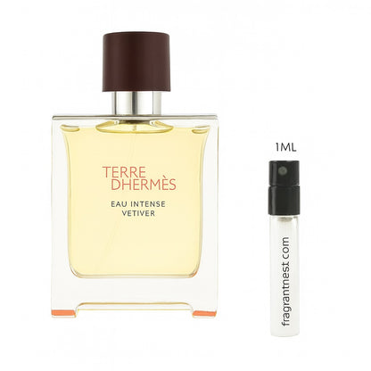 Terre D’Hermès Eau Intense Vétiver Eau De Parfum Travel Spray | Sample Fragrant Nest 1mL Sample (15 Sprays)