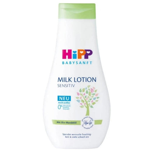 Loción corporal Hipp Babysanft Sensitive para piel suave 350ml