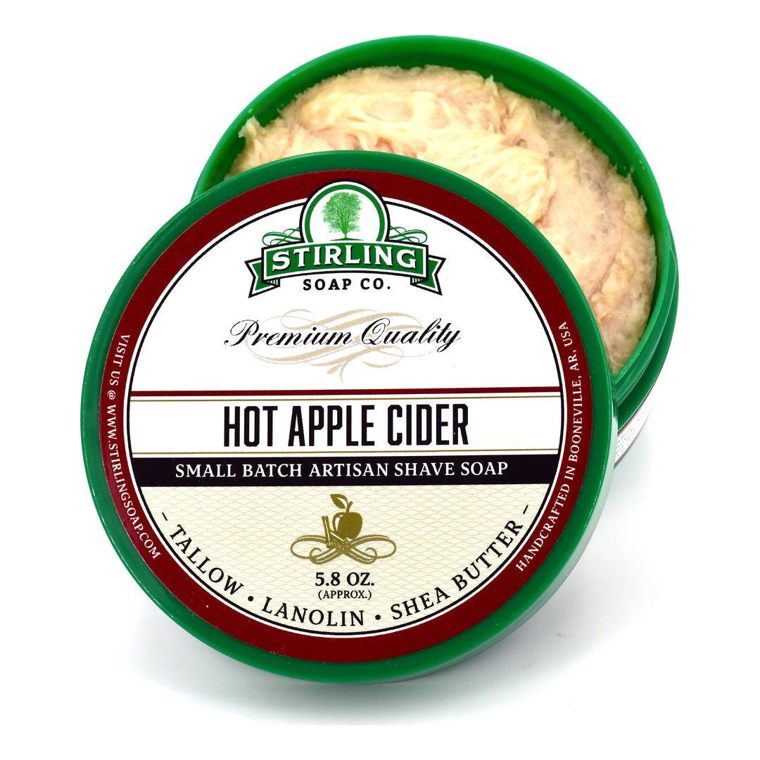 Stirling Soap Co. Hot Apple Cider Shaving Set Shaving Set Pasteur Pharmacy Shaving Soap 5.8oz