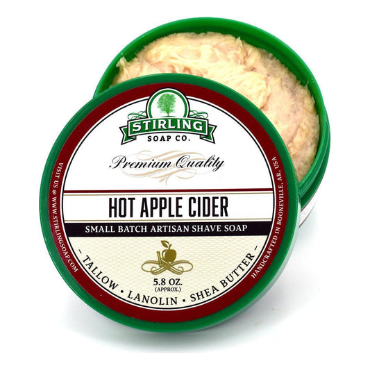Stirling Soap Co. Hot Apple Cider Shaving Set Shaving Set Pasteur Pharmacy Shaving Soap 5.8oz