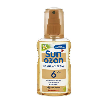 Huile de bronzage en spray Sunozon FPS 6 pour peaux normales 150 ml