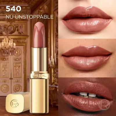 Rouge à lèvres L'Oréal Paris Color Riche Nude Intense 540 NU Unstoppable - Couleur nude hydratante longue tenue