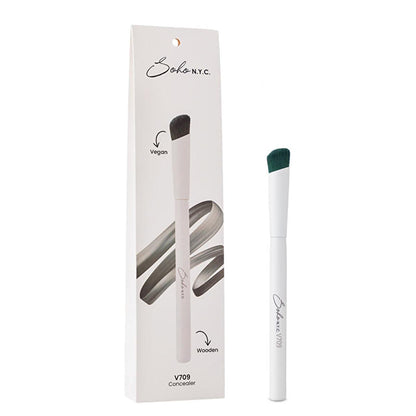 Pinceau anti-cernes végan Soho N.Y.C. - Accessoire de maquillage écologique pour une application précise
