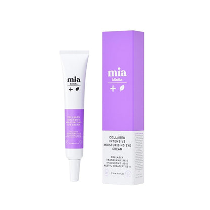 Crème anti-âge pour les yeux Mia Klinika au collagène et aux peptides - Réduit les cernes et les rides, 20 ml