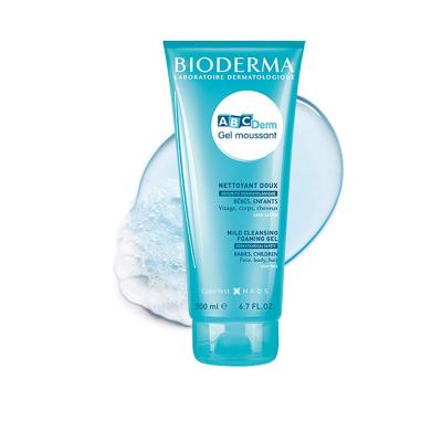 Bioderma ABCDerm : Gel nettoyant doux pour bébé - Soin lavant hypoallergénique et sans paraben pour peaux sensibles - Nettoyant visage pour bébés et enfants recommandé par les dermatologues