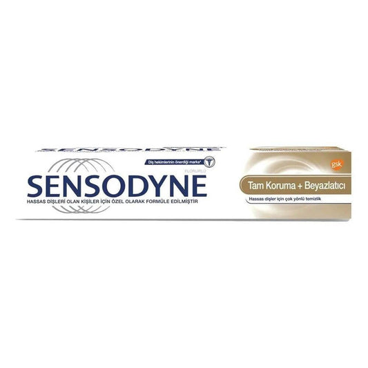 Dentifrice blancheur pour dents sensibles Sensodyne, soin buccal doux pour adultes - 50 ml