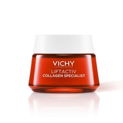 Vichy LiftActiv Collagen Specialist : Crème visage anti-âge - Réduit les rides, améliore l'élasticité de la peau grâce à l'acide hyaluronique et à l'eau thermale de Vichy
