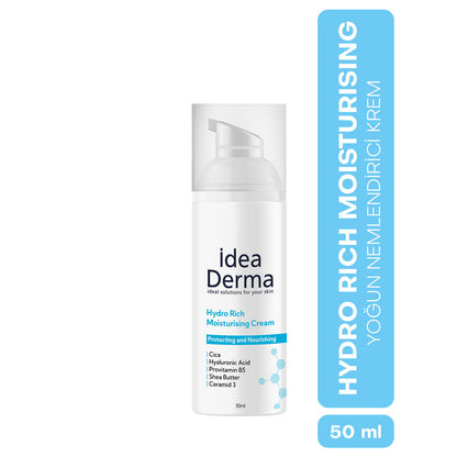 Crème hydratante riche Idea Derma pour peaux sèches 50 ml