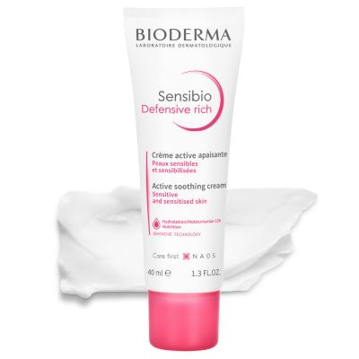 Bioderma Sensibio : Crème Riche Hypoallergénique pour Peaux Sèches et Sensibles - Hydratation Intense & Protection de la Barrière Cutanée
