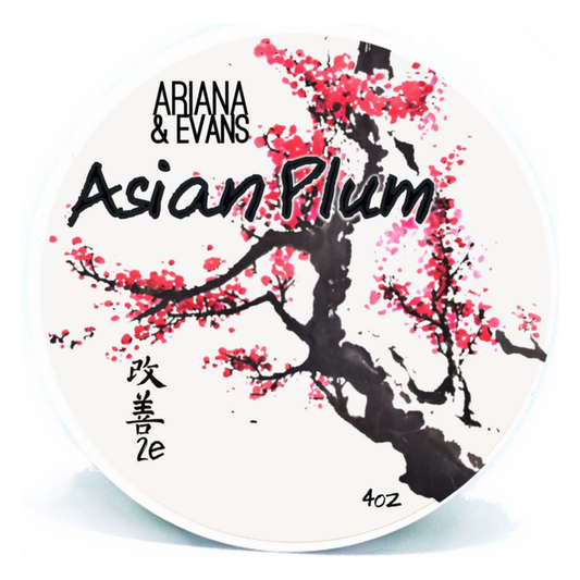 Ariana & Evans Asian Plum Shaving Collection Shaving Set Pasteur Pharmacy Shaving Soap 4 oz