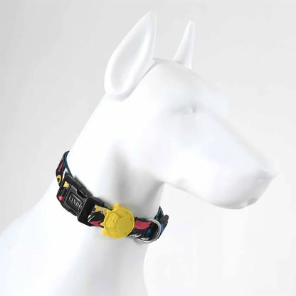 Collar para perro Lindo Enjoy, elegante, ajustable, estampado, grande, 46-70 cm