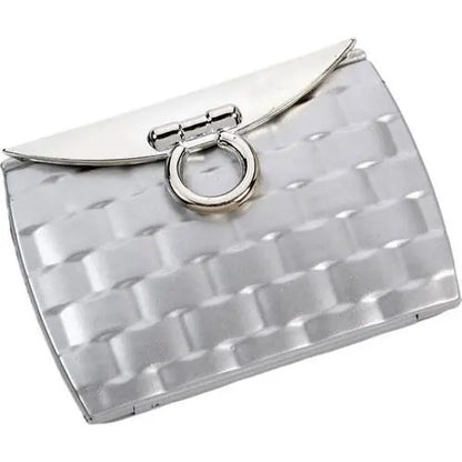 Brandon Evening Clutch Compact Mirror Collection Apparel & Accessories Pasteur Pharmacy Polished Silver