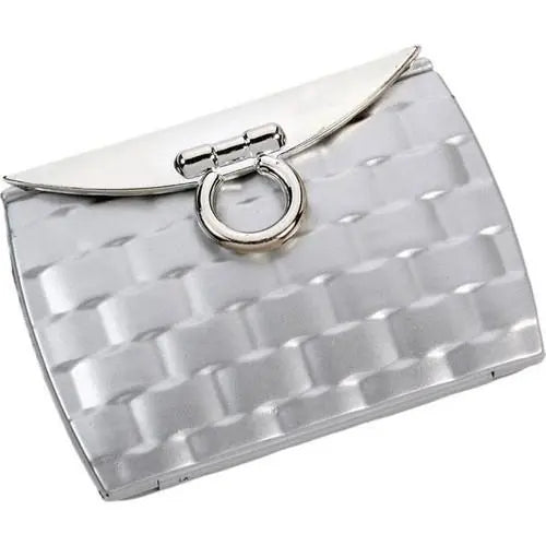 Brandon Evening Clutch Compact Mirror Collection Apparel & Accessories Pasteur Pharmacy Polished Silver