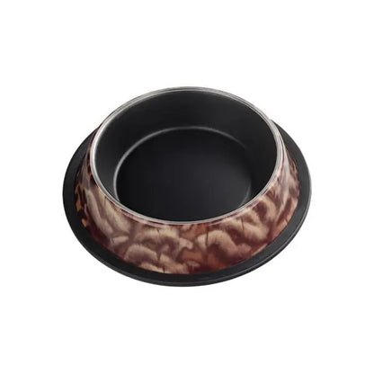 Cuenco para mascotas de acero inoxidable con estampado de leopardo Oripet, 24 oz