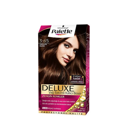 Palette Deluxe 3-65 Chocolate Brown Hair Dye - Chocolate Brown Hair Color for Rich, Warm Shades